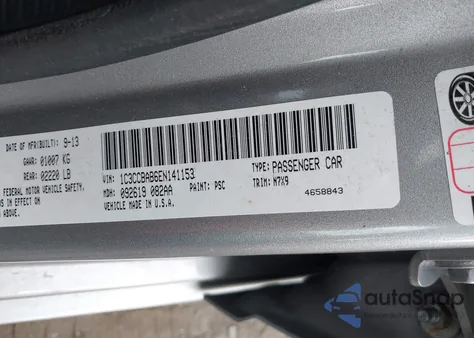 2014 Chrysler 200 Lx из США, поврежденный, VIN 1C3CCBAB6EN141153